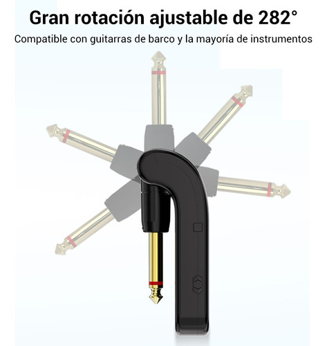 Sistema Transmisor Y Receptor Inalámbricos Guitarra 2.4ghz