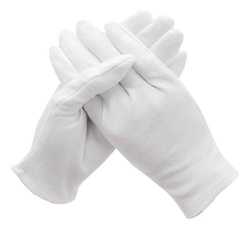 Guantes Blancos Tela Pack 3 Pares