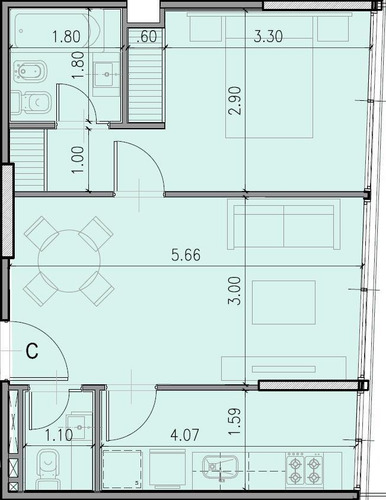 Departamento - Villa Crespo
