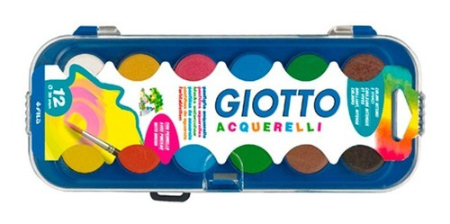 Giotto Acuarela X12 Colores + Pincel