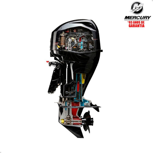 Motor De Popa Mercury 4 Tempos 60hp Elpt Efi Ct Pess Física