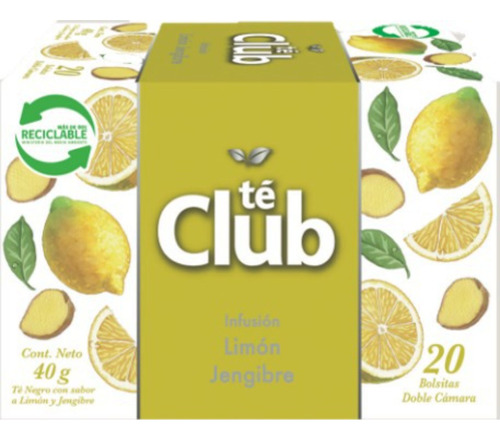 Infusión Club Limón Jengibre 20 Un