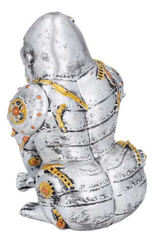 Steampunk Gorilla Statue Mechanical Punk Animals Industrial