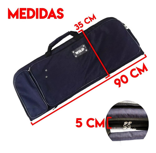 Imagen 3 de 10 de Funda Para Rifle Bullpup Para Inflador Acolchada 90 Cm