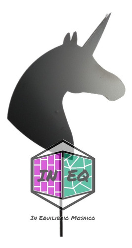 Tutor Unicornio Grande Para Decorar Mosaico Venecitas