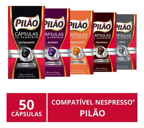 50 Cápsulas Para Nespresso®, Café Pilão - Cafezale