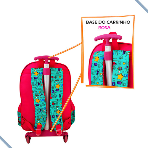 Mochila Rodinhas Maria Clara & Jp Youtube Clio Infantil Rosa
