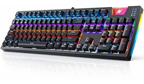 Teclado Mecánico Para Juegos K660, Led Lateral Rgb Y T...