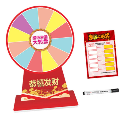 Ruleta De Mesa Con Premio De 12 Pulgadas Para Multicolor C