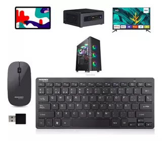 Teclado Mouse Wireless Inalambrico Tablet Pc Smart Tv