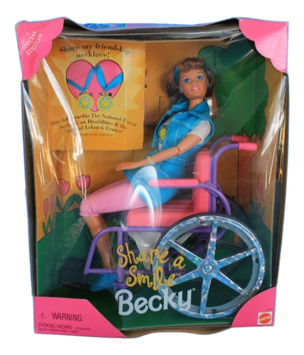 Share A Smile Becky Barbie 1996 (Usado)