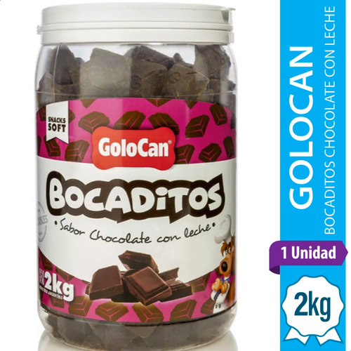 Bocadito Perro Golocan Chocolate & Leche Semihumedos Petcorp