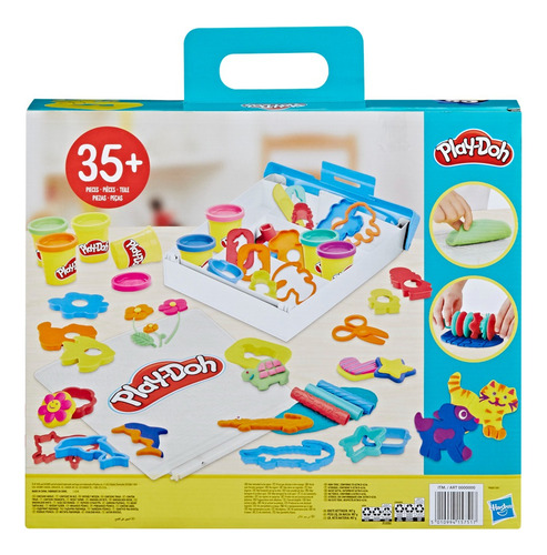 Estuche De Creatividad 40 Herramientas De Play-doh +3 Multicolor