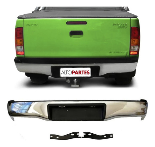 Paragolpe Trasero Toyota Hilux Recto Cromado 2014 2015