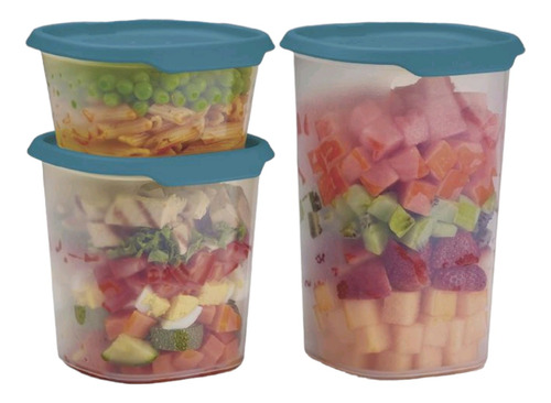 Tupperware Set 3 Recipientes Modulares Fresh Sello Hermetico