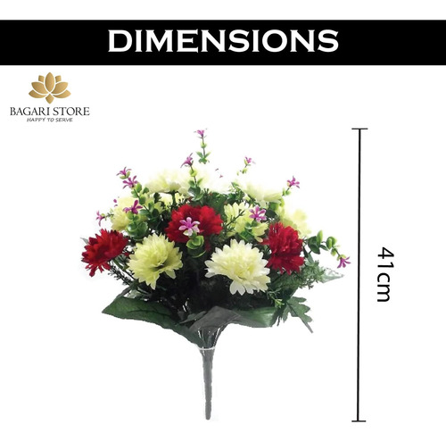 Flores Artificiales Bagari, Flores Grandes Mixtas Para Tumba
