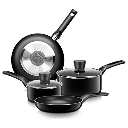 Kitchenware Pots & Pans Basic Kitchen Cookware, Black N...