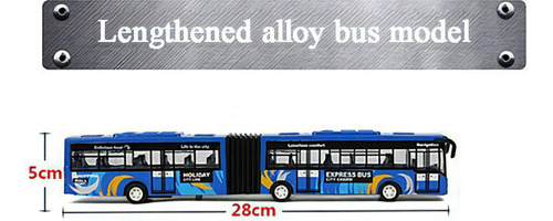 Modelo de ônibus de brinquedo 1:32 com luz e som amarelos