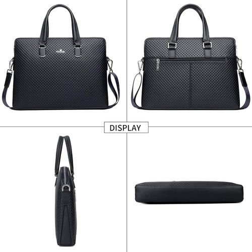 Maletin De Negocios Para Hombres Fsd.wg Color Negro Cuero