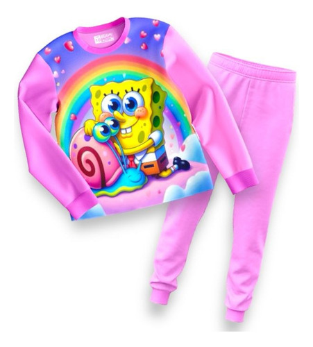 Pijama De Bob Esponja Para Niñas 