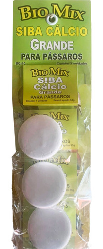Kit 5 Siba Cálcio Para Afiar Bico Aves Pássaros Grandes 165g