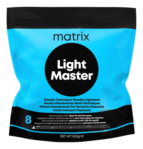 Matrix Polvo Decolorante Light Master X 6uni Aclara 8 Tonos Sin Tono