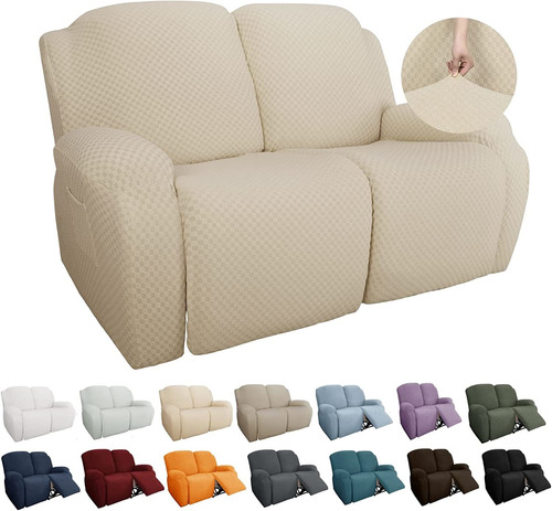 6 Fundas Elásticas Para Sillón Reclinable De Jacquard...