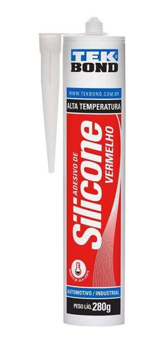 Silicone Acético Alta Temperatura Verm 280g