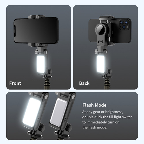 Extensión Facial Multifuncional Para Selfie Stick Andoer Q18