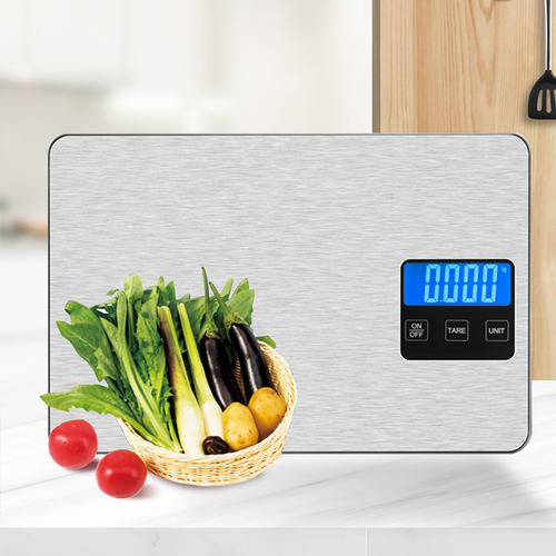 Báscula De Cocina Digital Acero Inoxidable Recargable 15kg