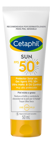 Protector Facial Color Oil Control Fps 50+ Cetaphil 50ml