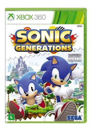 Jogo Sonic Generations Xbox 360 Midia Fisica