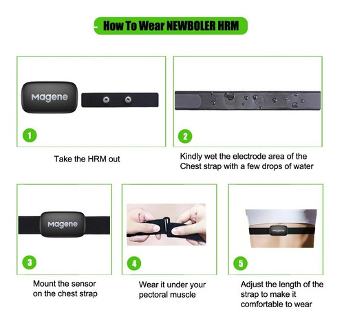 Banda Monitor Ritmo Frecuencia Cardiaca Sensor Magene