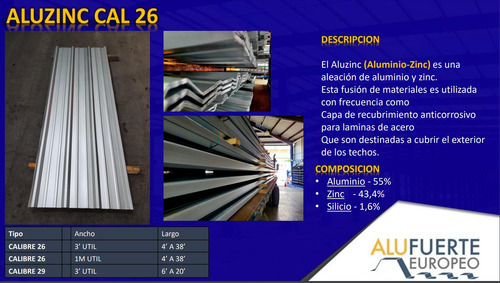 Imagen 1 de 1 de Aluzinc Cal 26
