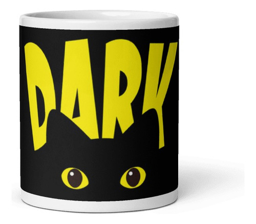 Taza Ceramica - Gato Cute Dark Gatito Negro