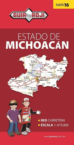 Mapa  Estado De Michoacan Guia Roji