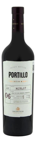 Caja De 12 Vino Tinto Portillo Merlot 750 Ml