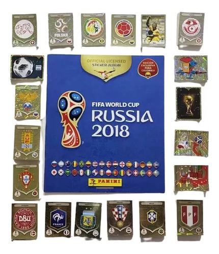 Set A Pegar De Rusia 2018 Panini Álbum Tapa Dura 