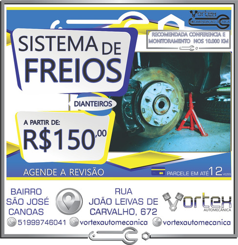 Imagem 1 de 1 de Manutenção Do Sistema De Freios Dianteiros.