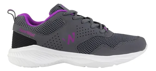Zapatilla Norwest Begin Run Mujer Gris/fucsia