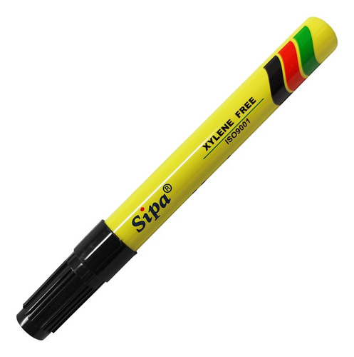 Marcador Permanente Sipa Marker Negro 2.5 Mm Punta Bala