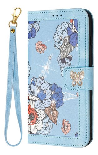 Funda De Piel Sintética Para Samsung Galaxy A56, A55, A35, A16, A26, A34, A54, S24, Fe, S25, Con Forma De Cartera Con Forma De Flor