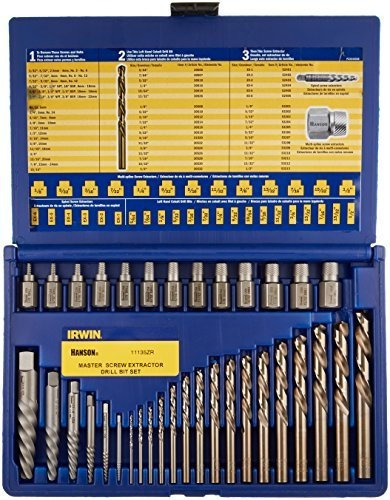 Irwin Tools Hanson - Extractor De Tornillo Y Juego De Brocas