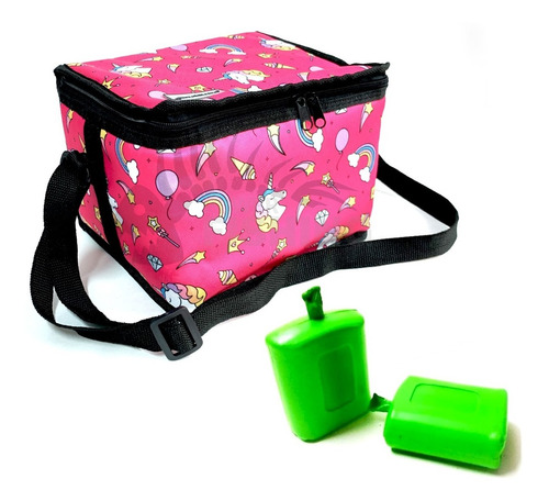 Imagen 4 de 10 de Lunchera Térmica Infantil Vianda Escolar + Gel Refrigerante
