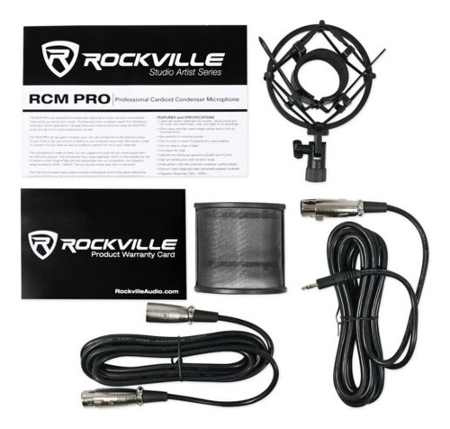 Rockville Pro Recording Studio Microphone Mic+isolation Ccc