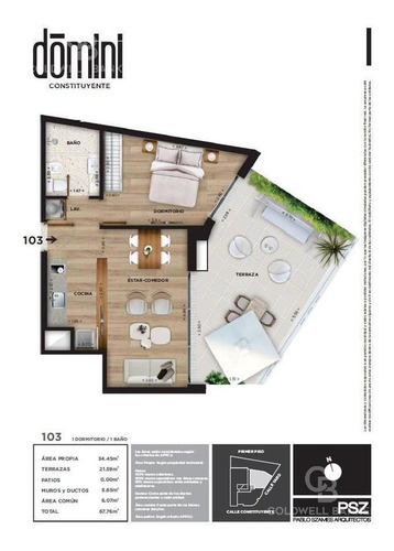 Imagen 2 de 15 de Apartamento 1 Dormitorio En Venta En Cordón