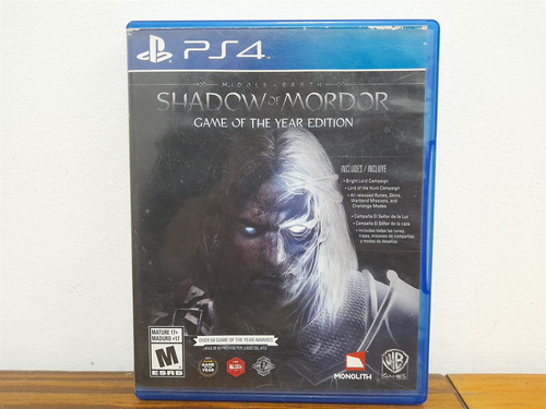 Middle Earth: Shadow Of Mordor Ps4 Fisico Usado