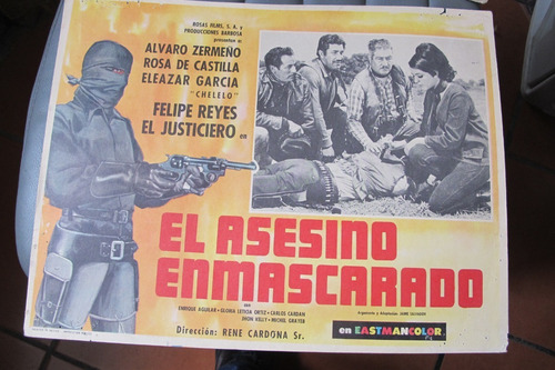 El Asesino Enmascarado  Con Alvaro Zermeño  Cartel De Cine  