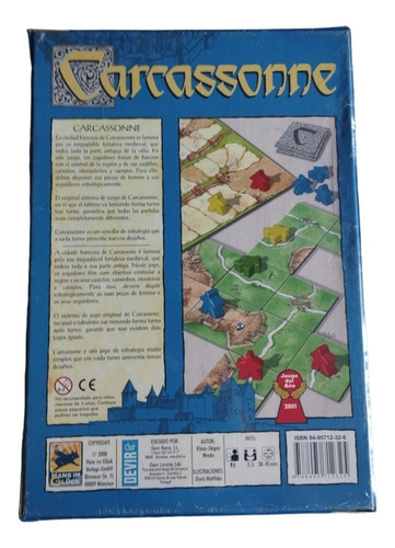Primera Edición Carcassonne Juego De Mesa Juego Base Klaus J (Usado)