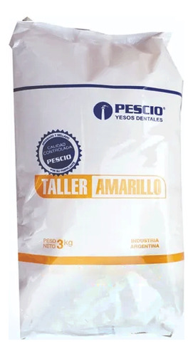 Yeso Taller Amarillo, 3kg. Pescio